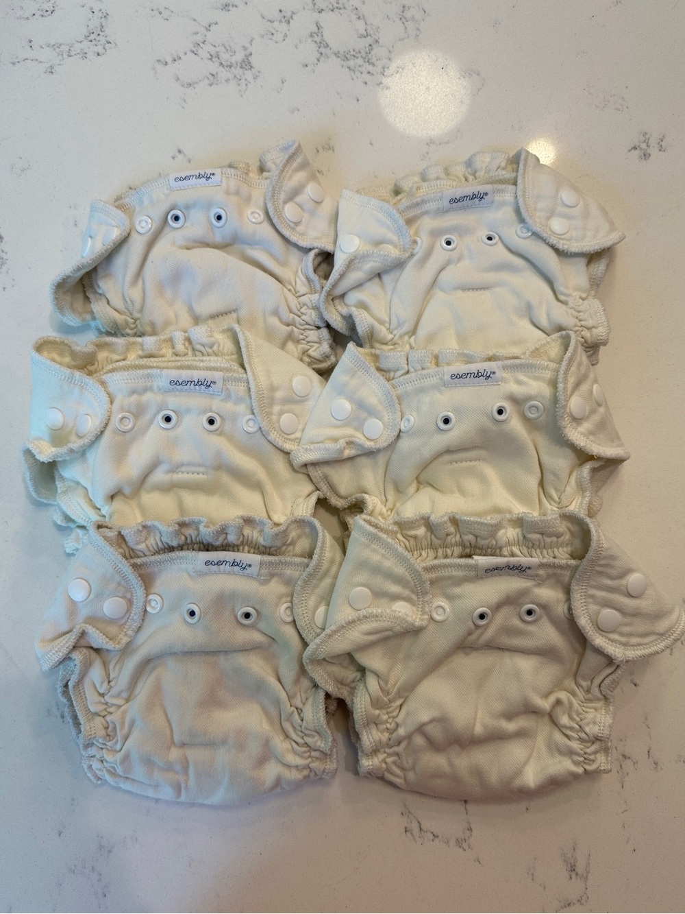 Esembly Baby Organic Cotton Snap On Cloth Diapers size 1